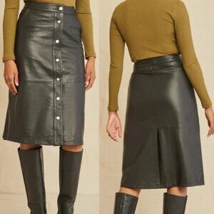 DEADWOOD + NET SUSTAIN Lara Recycled Leather Skirt
